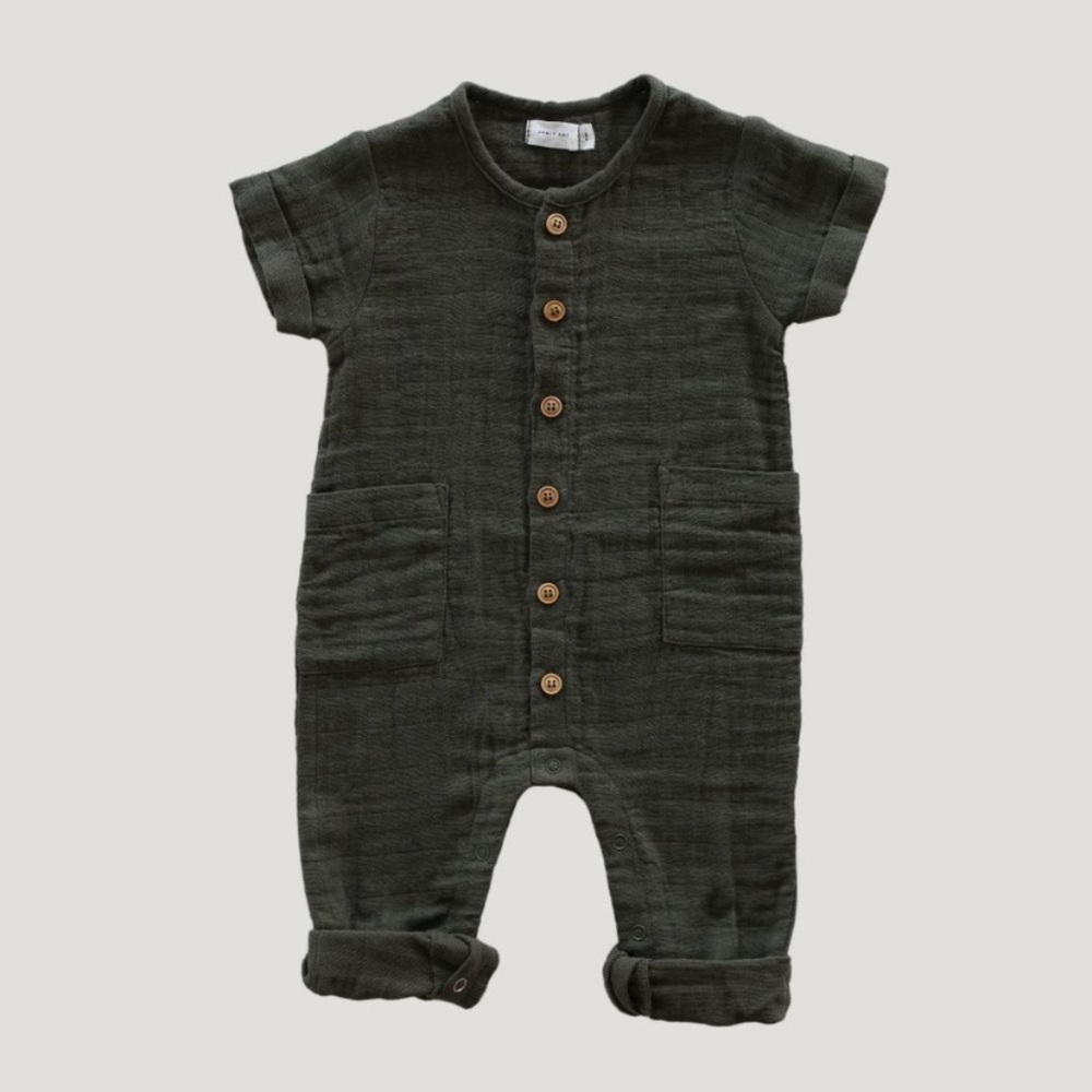 Jamie Kay Organic Cotton Juniper Muslin Romper